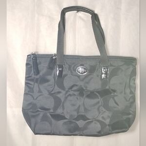 Coach Black Signature Tote Bag